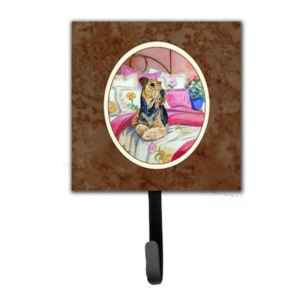 Jensendistributionservices Airedale Waiting on Mom Leash or Key Holder MI219347